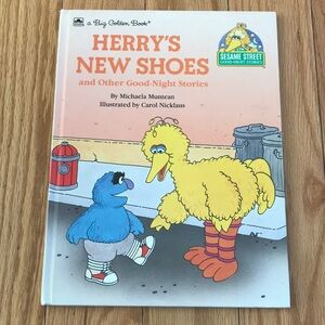 Vintage Sesame Street Book Herry’s  New Shoes and Other Stories 1989